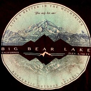 ❤️BIG BEAR, CALIFORNIA SOUVENIR TEE SHIRT❤️Men’s size medium❤️Great Condition❤️